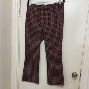 Maeve Reddish and Black Houndstooth Ankle Pants